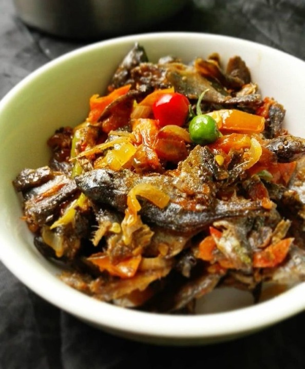 Kapenta (Dried Fish) with Nshima