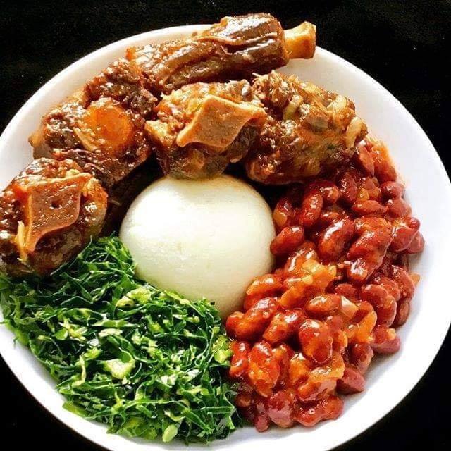 Traditional Zambian Plate